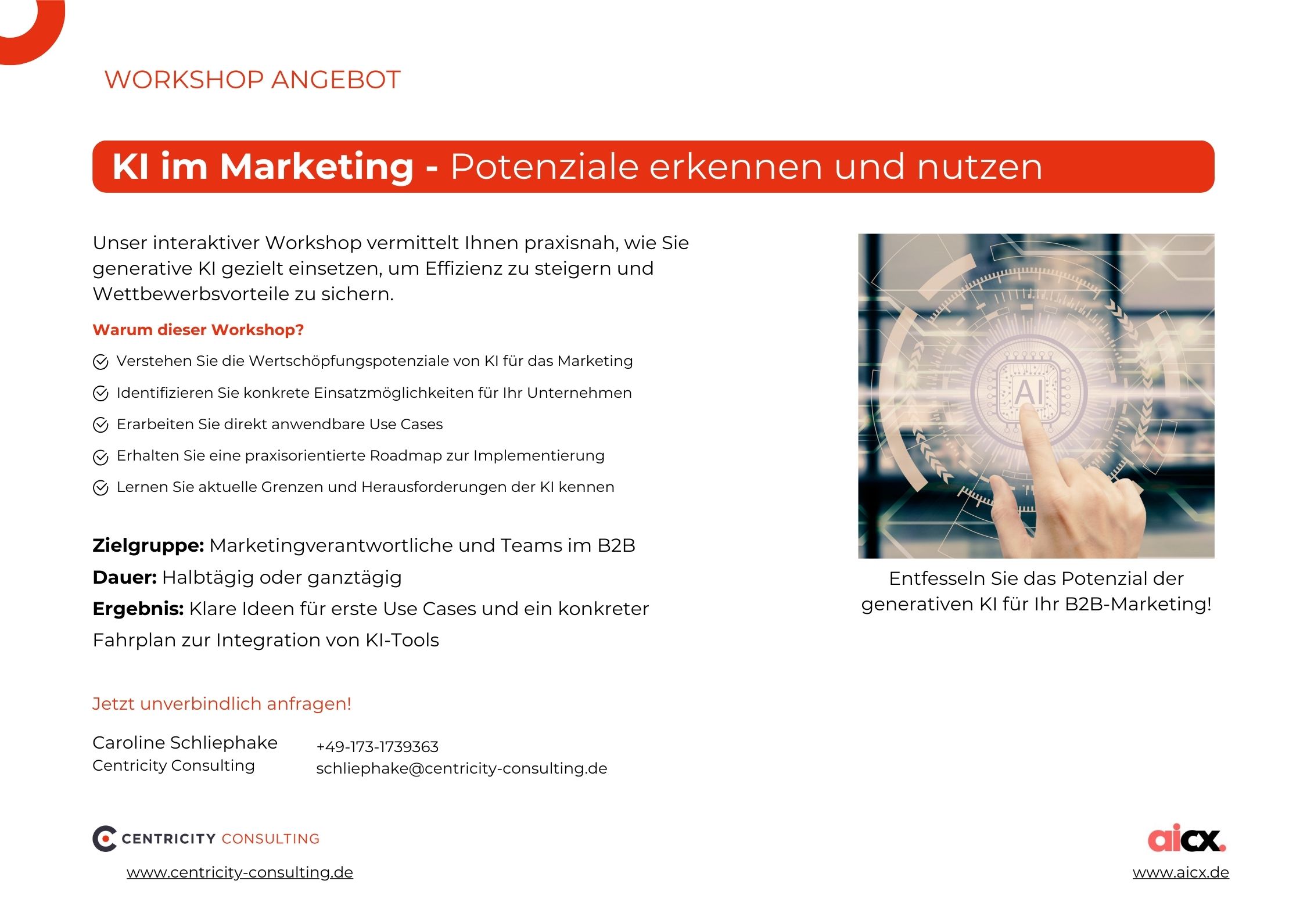 Workshop-Angebot: KI im Marketing - Potenziale erkennen und nutzen 